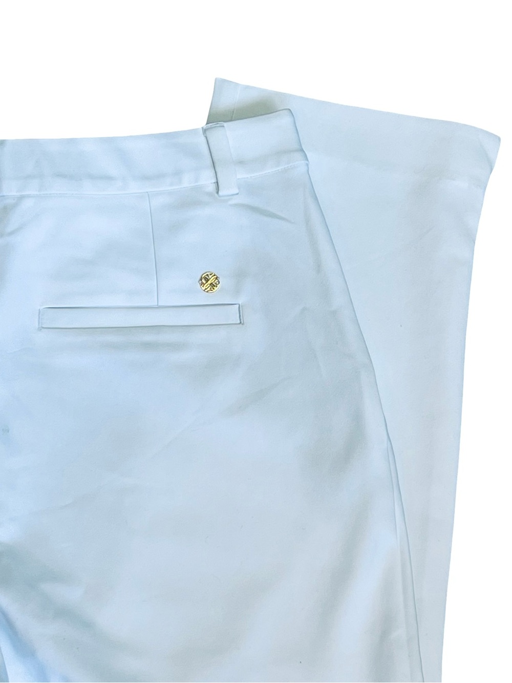 Lilly Pulitzer Women’s 12 White Luxetic Pants Ana High Rise Straight Leg Ankle - Picture 10 of 16